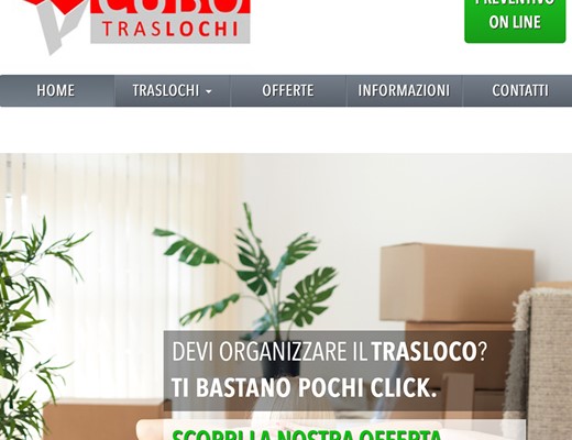 Realizzazione sito web Cubo Traslochi