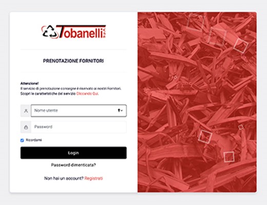 App Gestione Prenotazioni Forniture - Tobanelli